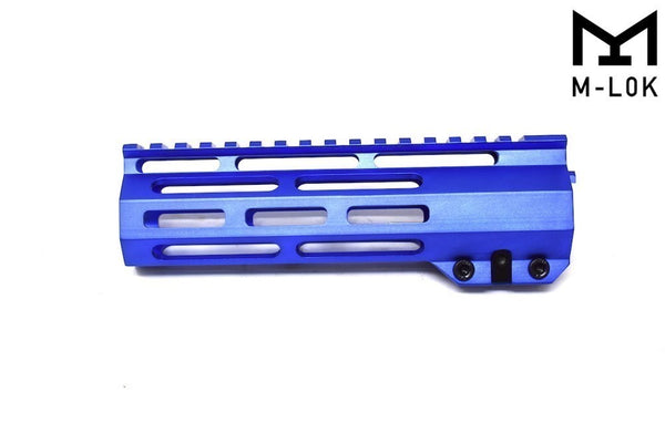 7'' Blue M-LOK Free Float Handguard for AR15 Pistol