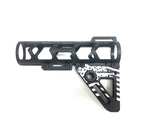 Black Anodized Aluminum Skeletonized Pistol Brace Stabilizer