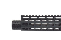 AR-15 1/2x28 Micro Slip Over Shroud with Multi Port Muzzle Brake