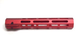 10'' Red M-LOK Free Float Handguard Rail Ultra Lightweight for AR15