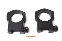 Tactical Heavy Duty 30MM Low/Medium/High Profile Ring Rifle Scope Mount Weaver and Picatinny Mount